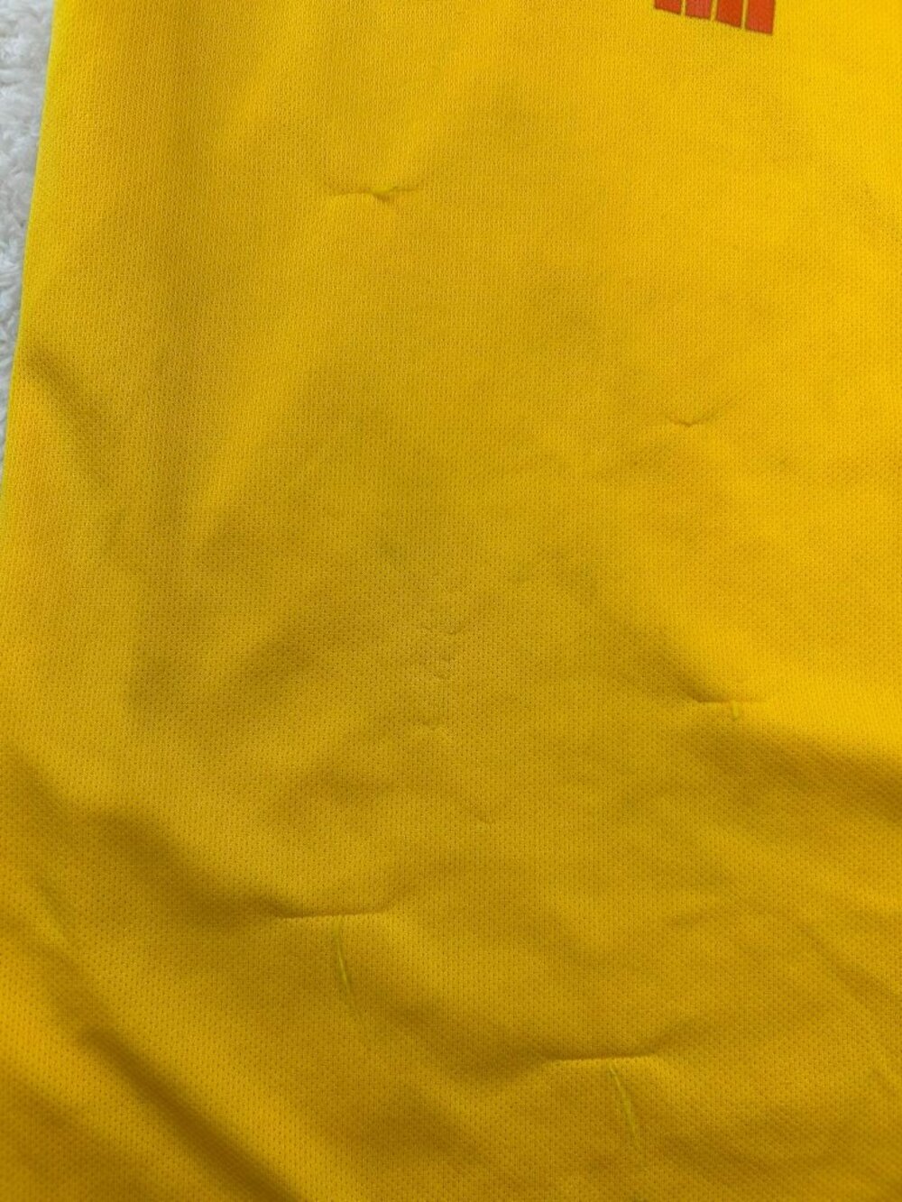 AS Roma Mens Jersey Yellow XL Polyester Map Design Short Sleeve Good Condition - Picture 5 of 5